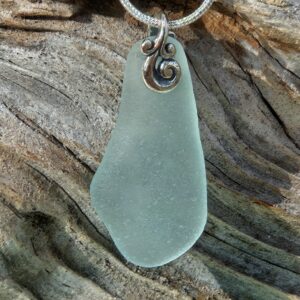 Gorgeous Genuine Seafoam Sea Glass Pendant