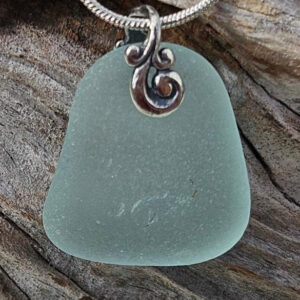 Stunning Sicilian Seafoam Sea Glass Pendant