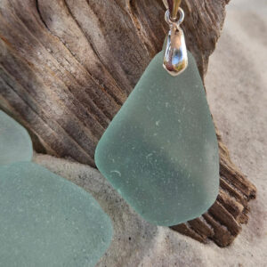 Large Seafoam Green Sea Glass Pendant