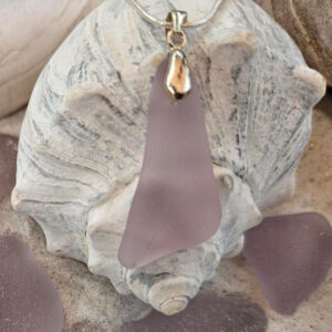 Lavender Sea Glass Pendant